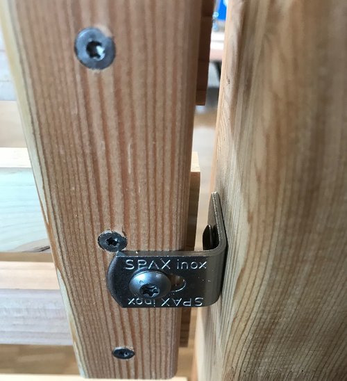 L-Winkel, Zaunverbinder, einzeln für Holz